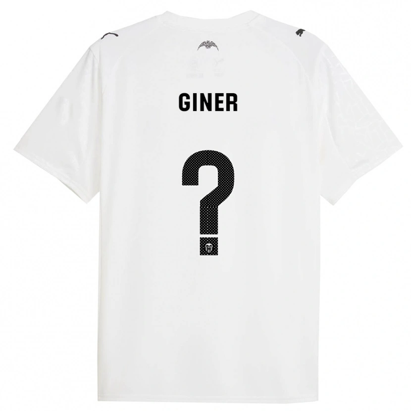 Danxen Kid Hugo Giner #0 White Black Home Jersey 2025/26 T-Shirt