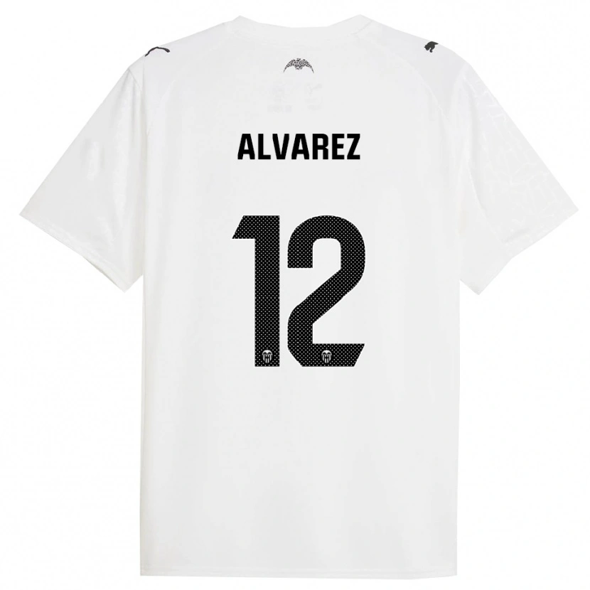 Danxen Kid Sofia Alvarez #12 White Black Home Jersey 2025/26 T-Shirt