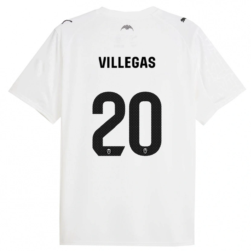 Danxen Kid Noelia Villegas #20 White Black Home Jersey 2025/26 T-Shirt