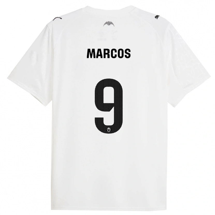 Danxen Kid Ana Marcos #9 White Black Home Jersey 2025/26 T-Shirt
