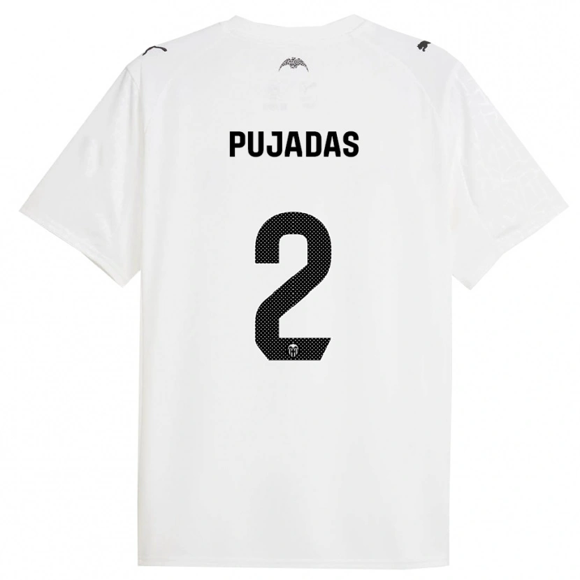 Danxen Kid Berta Pujadas #2 White Black Home Jersey 2025/26 T-Shirt
