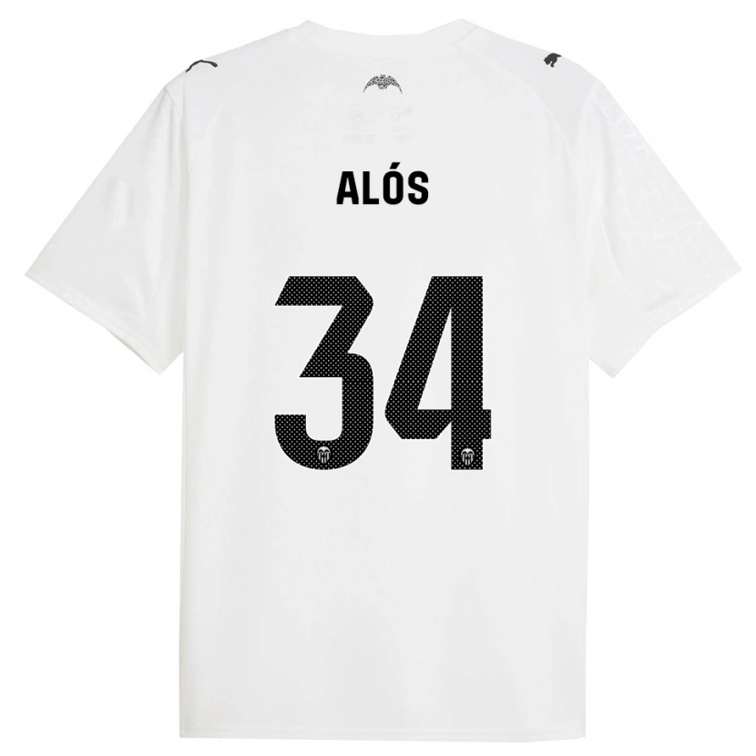 Danxen Kid Carlos Alós #34 White Black Home Jersey 2025/26 T-Shirt