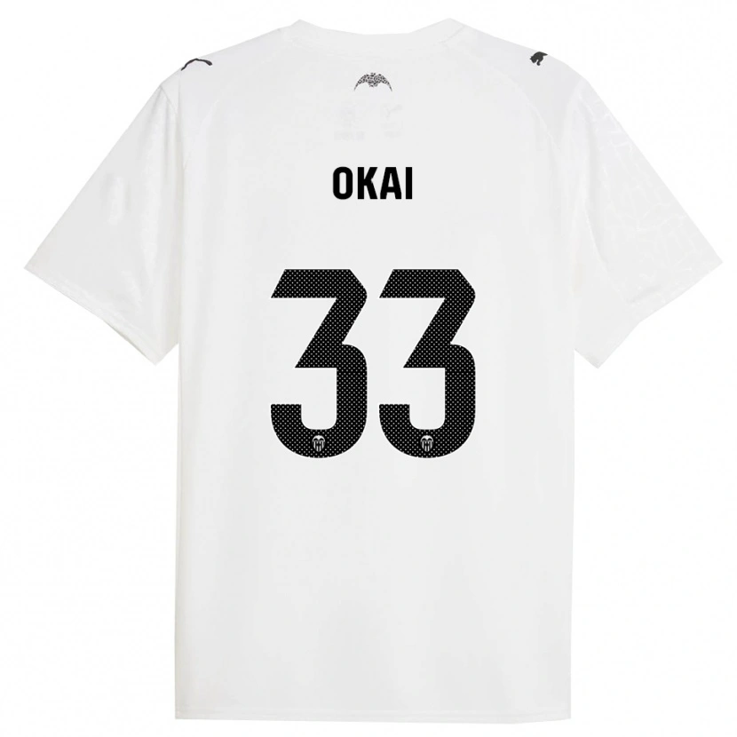 Danxen Kid Leslie Okai #33 White Black Home Jersey 2025/26 T-Shirt