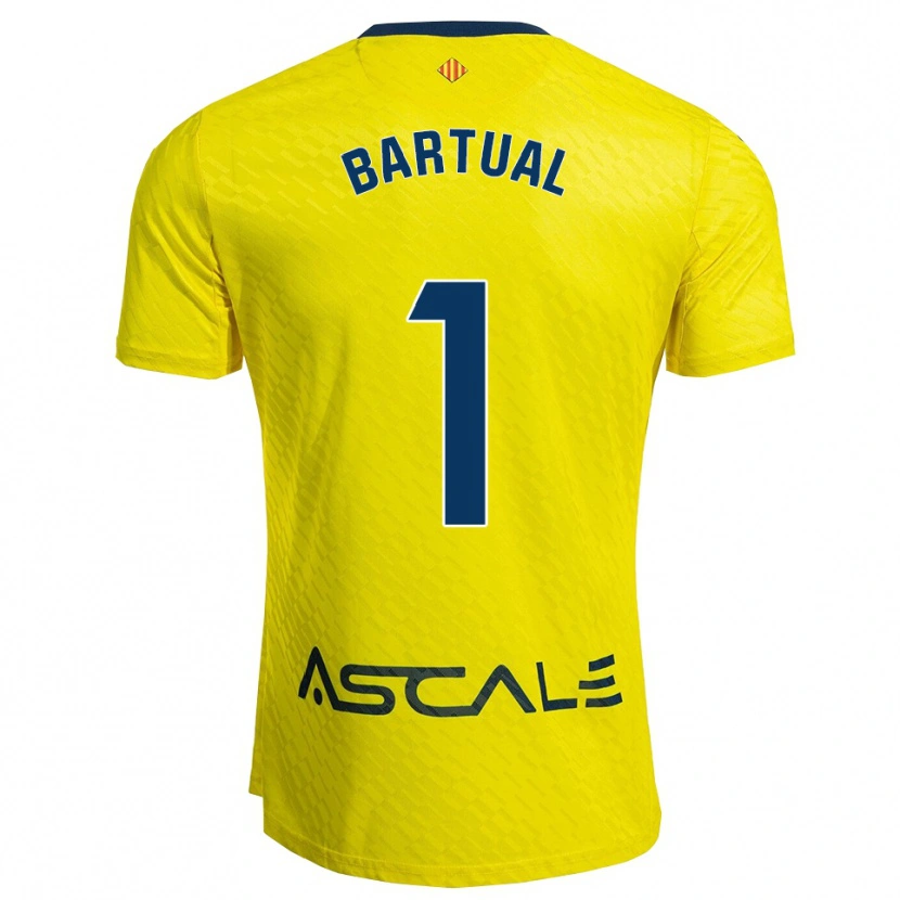 Danxen Kid Kike Bartual #1 Yellow Navy Home Jersey 2025/26 T-Shirt
