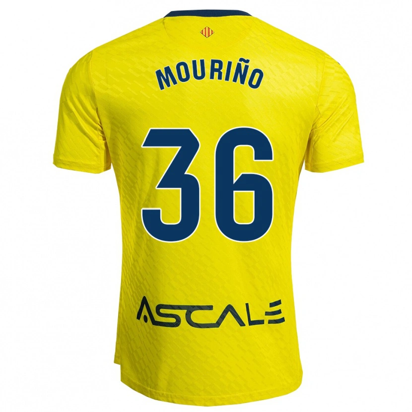 Danxen Kid Santiago Mouriño #36 Yellow Navy Home Jersey 2025/26 T-Shirt