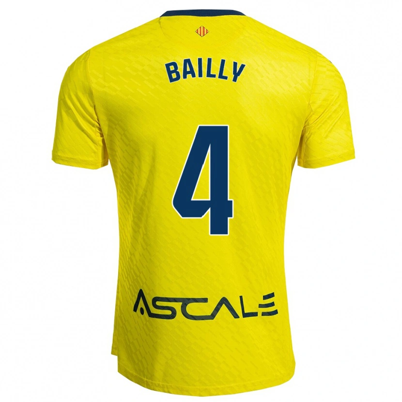 Danxen Kid Eric Bailly #4 Yellow Navy Home Jersey 2025/26 T-Shirt
