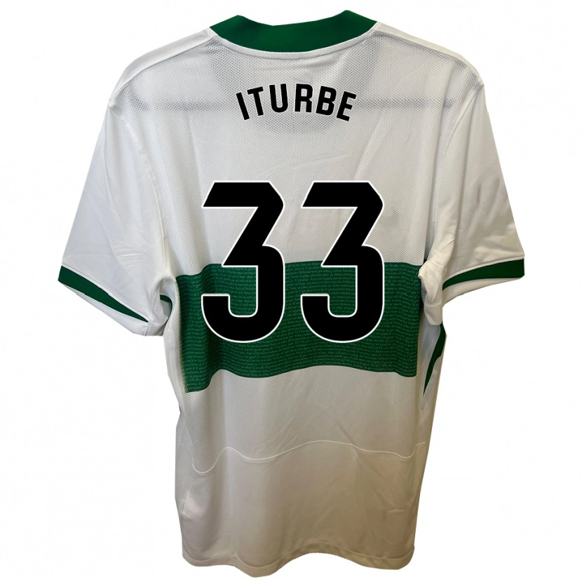 Danxen Kid Alejandro Iturbe #33 White Green Home Jersey 2025/26 T-Shirt