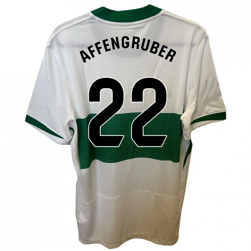 Danxen Kid David Affengruber #22 White Green Home Jersey 2025/26 T-Shirt