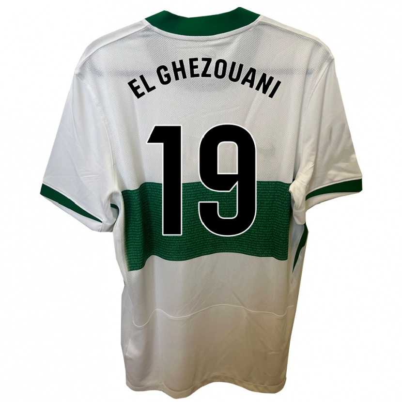 Danxen Kid Mourad El Ghezouani #19 White Green Home Jersey 2025/26 T-Shirt