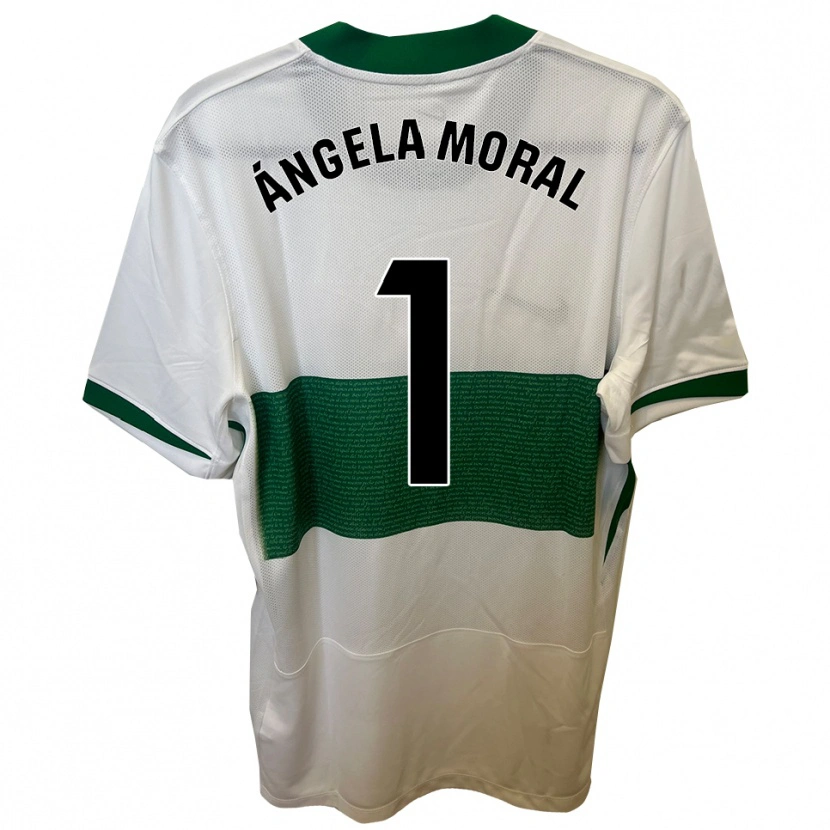 Danxen Kid Ángela Moral Ferrer #1 White Green Home Jersey 2025/26 T-Shirt