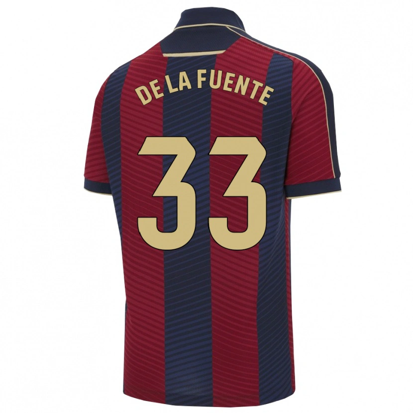 Danxen Kid Alba De La Fuente #33 Red Navy Home Jersey 2025/26 T-Shirt