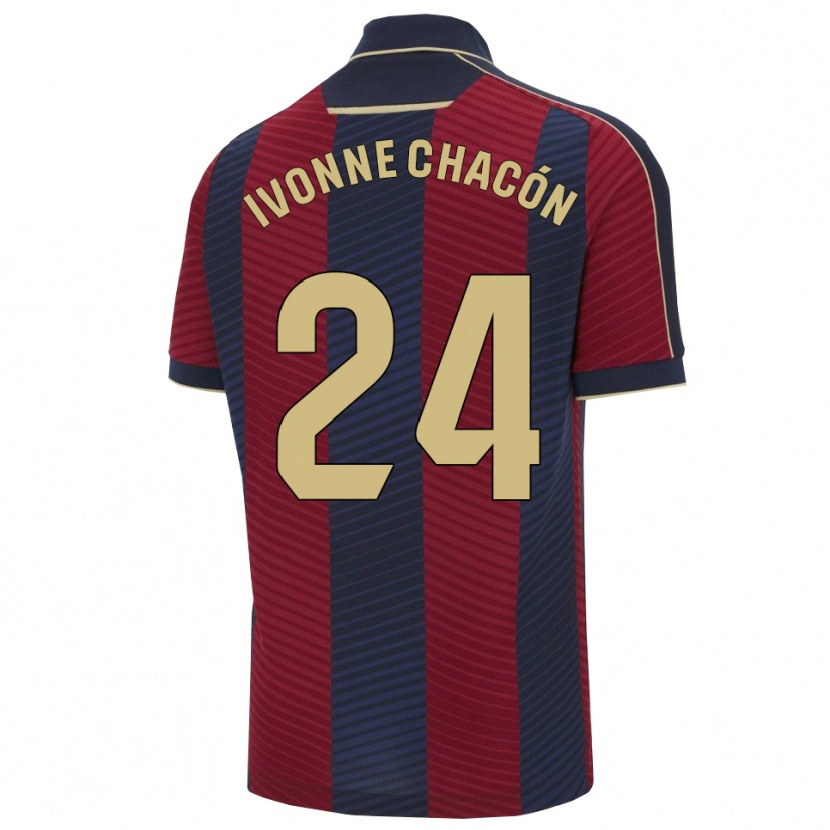 Danxen Kid Ivonne Chacón #24 Red Navy Home Jersey 2025/26 T-Shirt