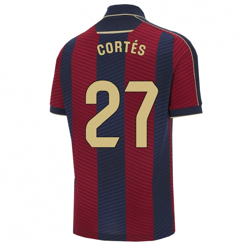 Danxen Kid Paco Cortés #27 Red Navy Home Jersey 2025/26 T-Shirt