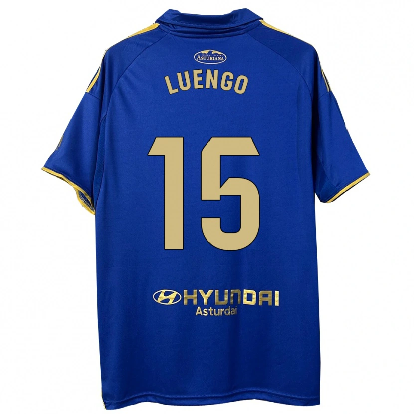 Danxen Kid Oier Luengo #15 Blue Gold Home Jersey 2025/26 T-Shirt