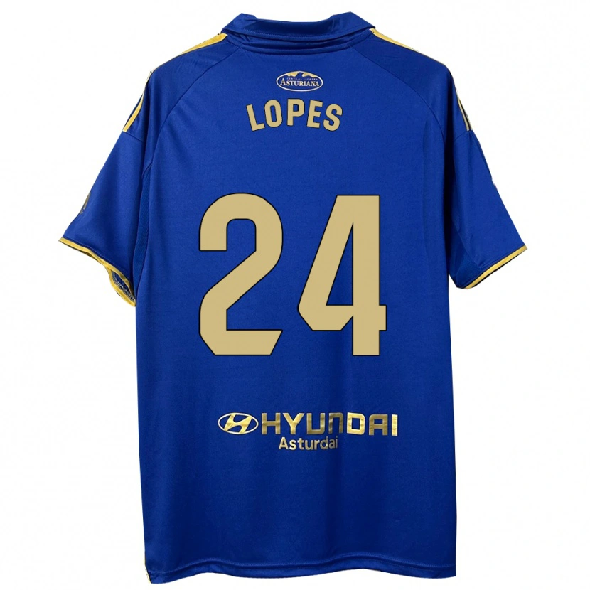 Danxen Kid Marcos Lopes #24 Blue Gold Home Jersey 2025/26 T-Shirt