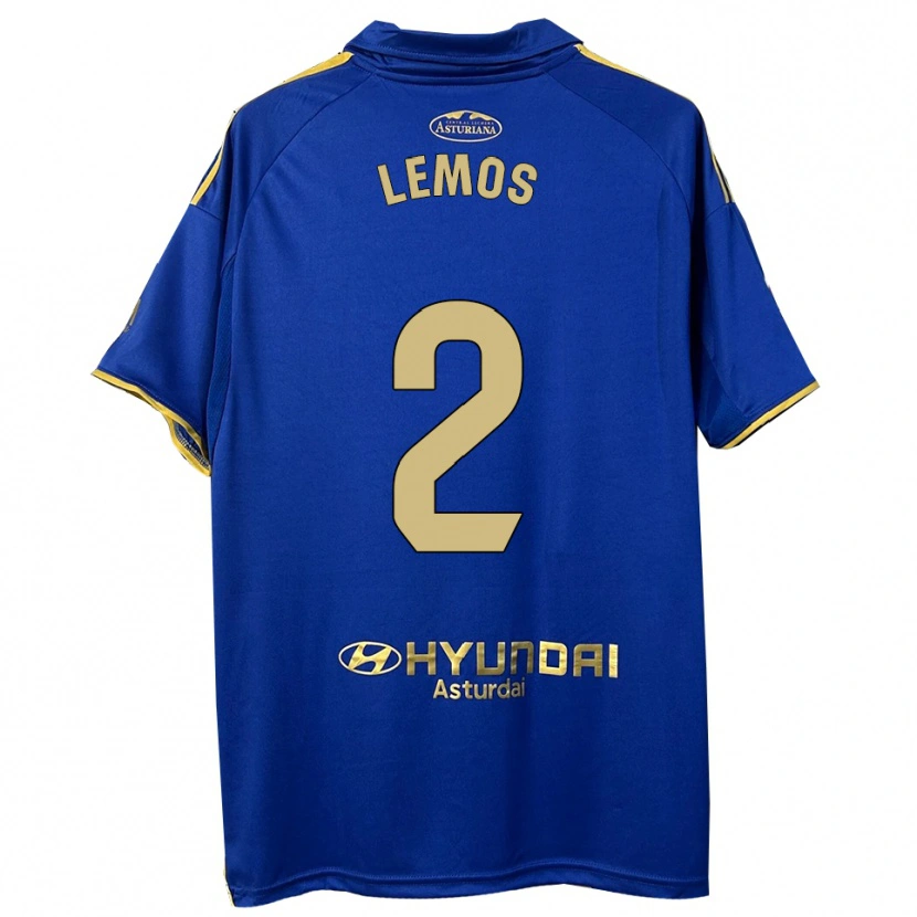 Danxen Kid Álvaro Lemos #2 Blue Gold Home Jersey 2025/26 T-Shirt