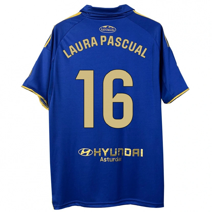 Danxen Kid Laura Pascual #16 Blue Gold Home Jersey 2025/26 T-Shirt
