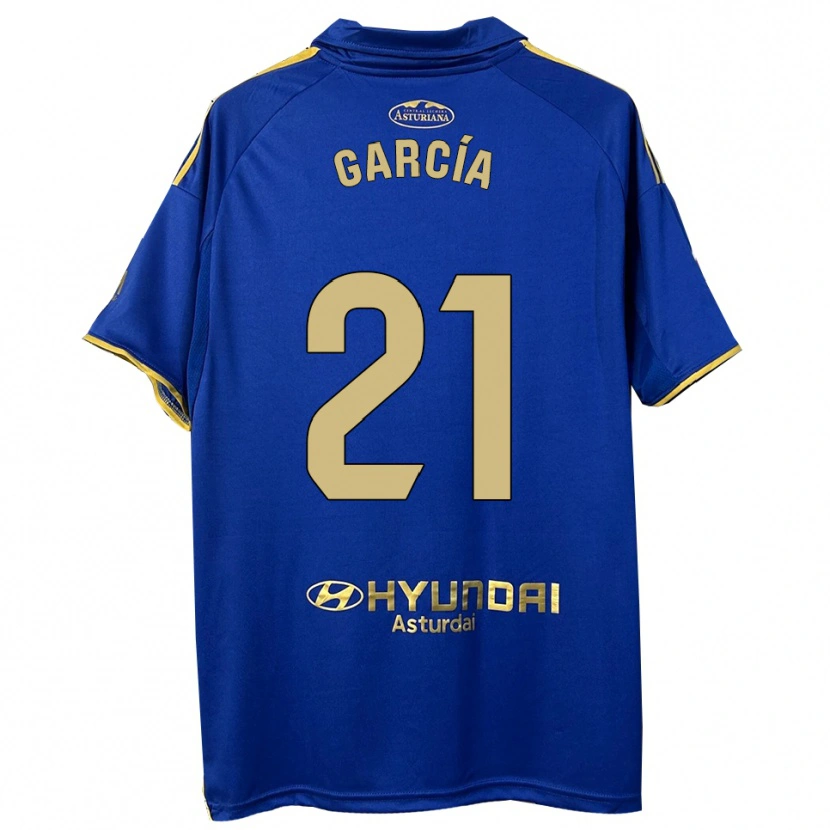 Danxen Kid Pelayo García #21 Blue Gold Home Jersey 2025/26 T-Shirt