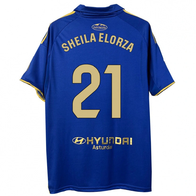 Danxen Kid Sheila Elorza #21 Blue Gold Home Jersey 2025/26 T-Shirt