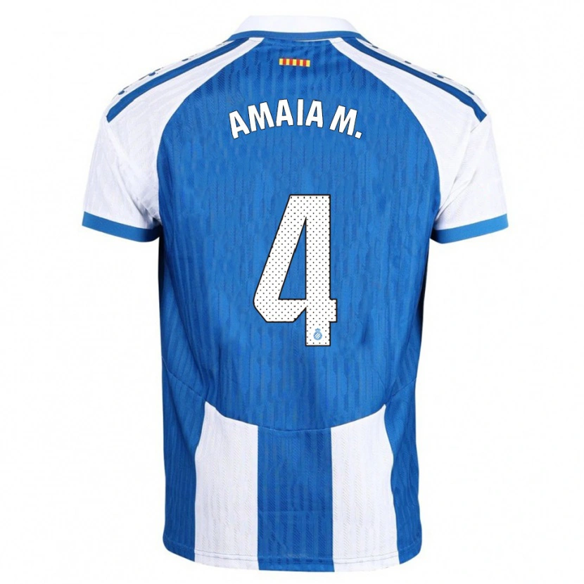 Danxen Kid Amaia Martínez De La Peña #4 Blue White Home Jersey 2025/26 T-Shirt
