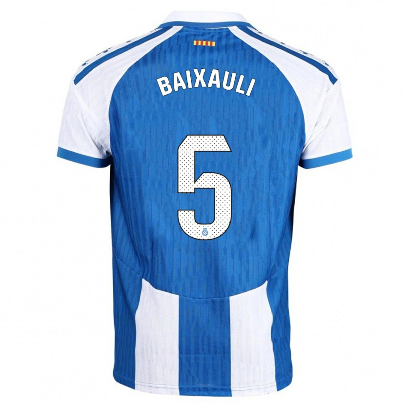 Danxen Kid Iker Baixauli #5 Blue White Home Jersey 2025/26 T-Shirt