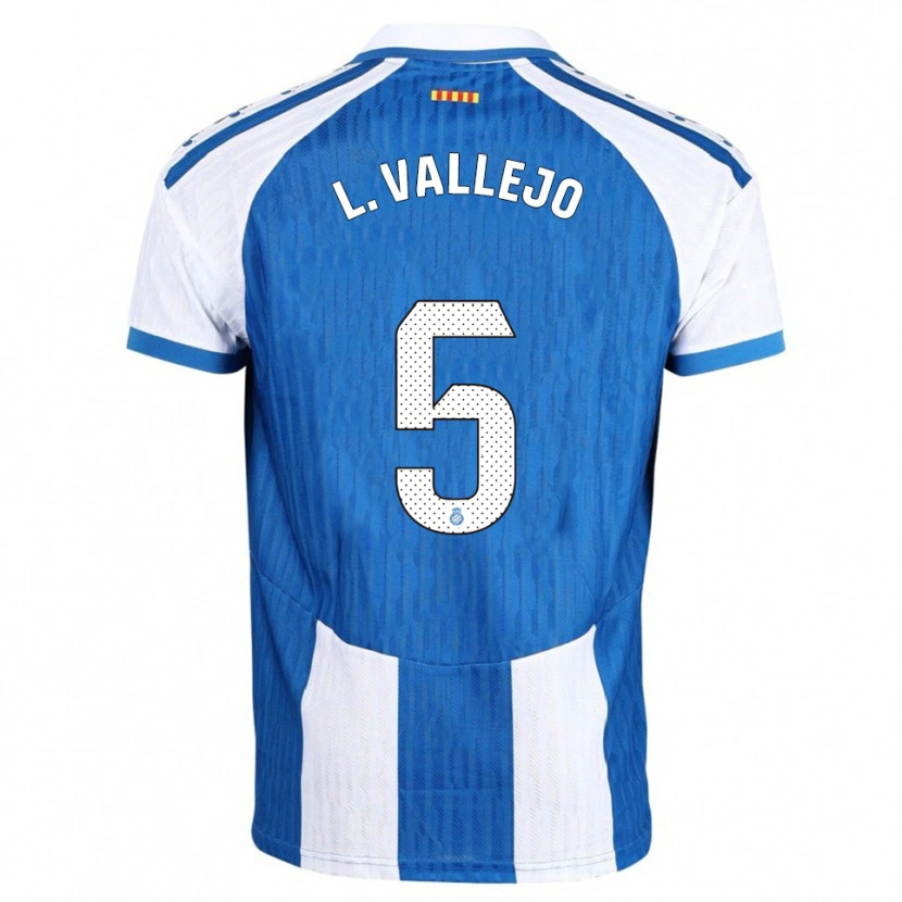 Danxen Kid Lucía Vallejo Blázquez #5 Blue White Home Jersey 2025/26 T-Shirt