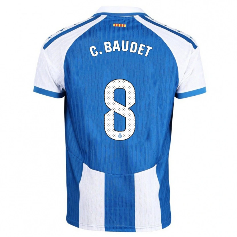 Danxen Kid Cristina Baudet Lucena #8 Blue White Home Jersey 2025/26 T-Shirt