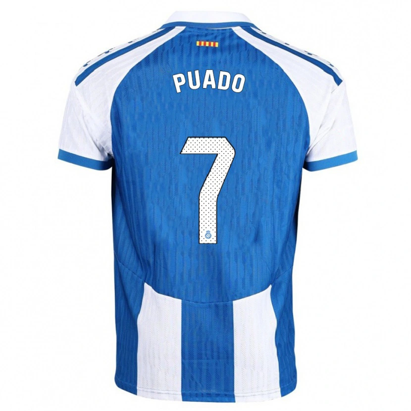 Danxen Kid Javi Puado #7 Blue White Home Jersey 2025/26 T-Shirt
