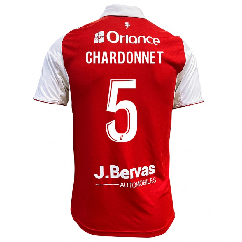 Danxen Kid Brendan Chardonnet #5 Red White Home Jersey 2025/26 T-Shirt