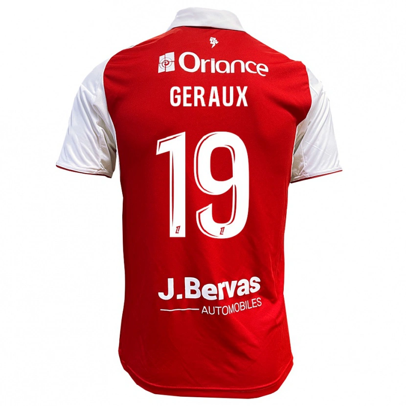 Danxen Kid Noan Geraux #19 Red White Home Jersey 2025/26 T-Shirt