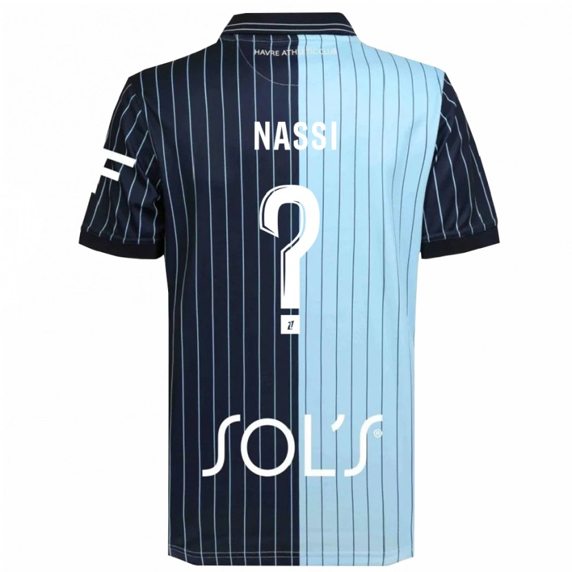 Danxen Kid Jade Nassi #0 Navy Sky Blue Home Jersey 2025/26 T-Shirt