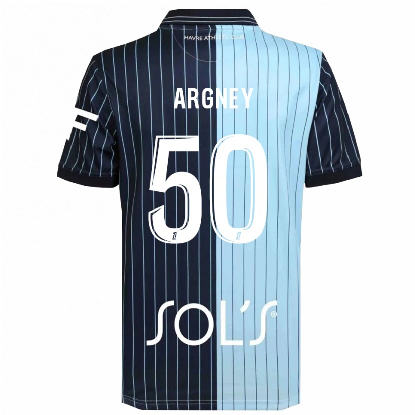 Danxen Kid Paul Argney #50 Navy Sky Blue Home Jersey 2025/26 T-Shirt