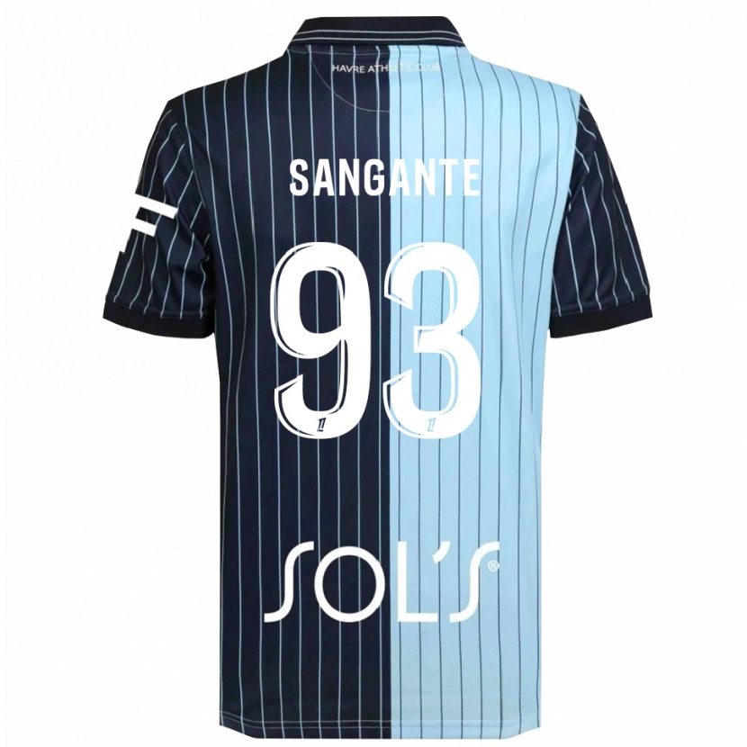 Danxen Kid Arouna Sangante #93 Navy Sky Blue Home Jersey 2025/26 T-Shirt