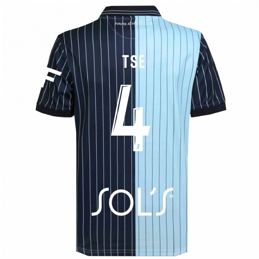 Danxen Kid Élisabeth Tsé #4 Navy Sky Blue Home Jersey 2025/26 T-Shirt