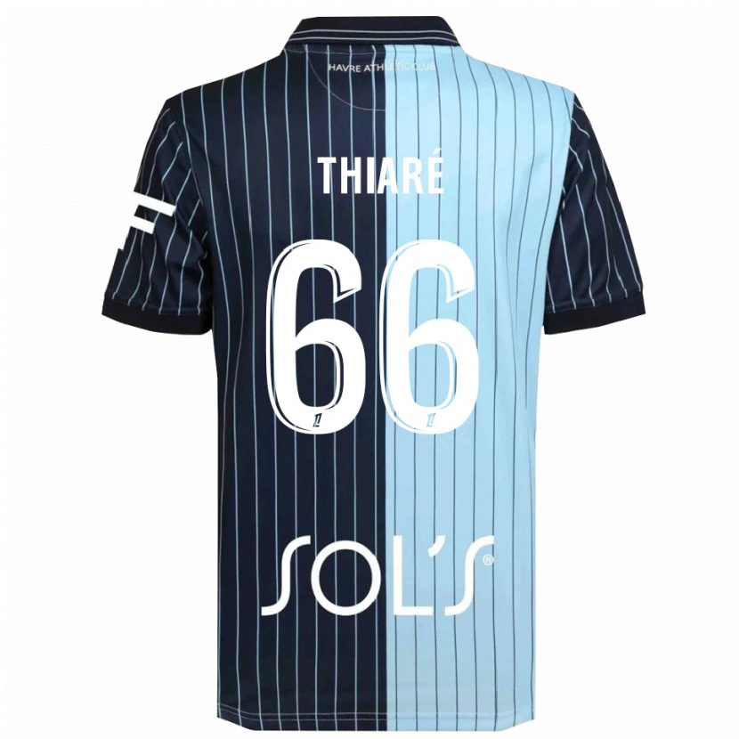 Danxen Kid Aliou Thiaré #66 Navy Sky Blue Home Jersey 2025/26 T-Shirt