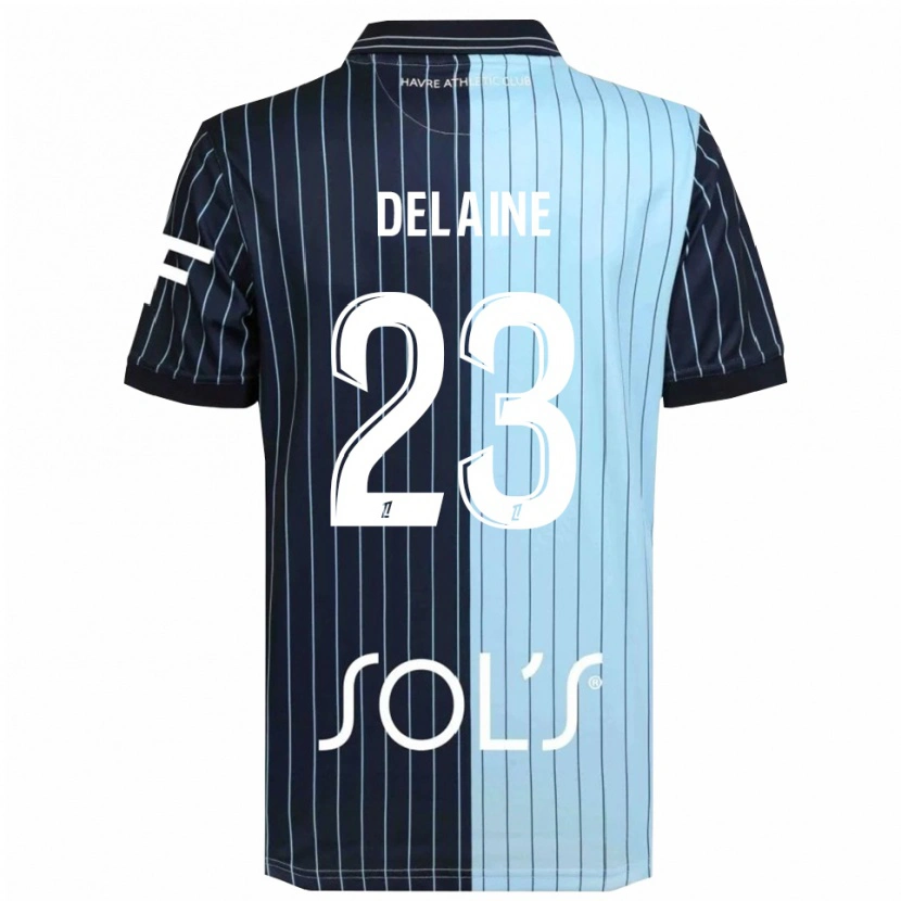 Danxen Kid Thomas Delaine #23 Navy Sky Blue Home Jersey 2025/26 T-Shirt