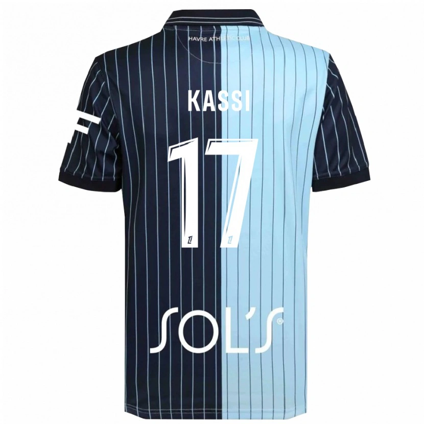 Danxen Kid Sarah Kassi #17 Navy Sky Blue Home Jersey 2025/26 T-Shirt
