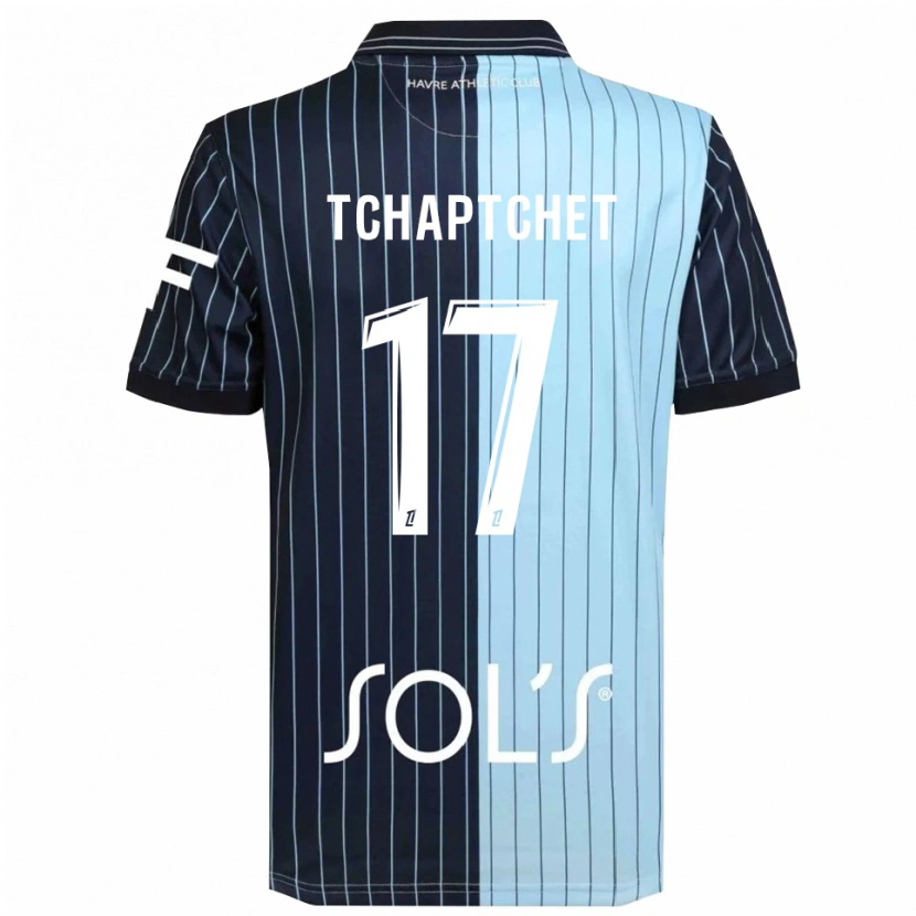 Danxen Kid Chanel Tchaptchet #17 Navy Sky Blue Home Jersey 2025/26 T-Shirt