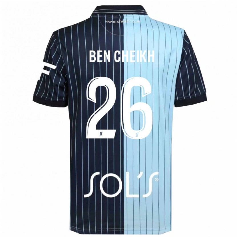 Danxen Kid Ayman Ben Cheikh #26 Navy Sky Blue Home Jersey 2025/26 T-Shirt