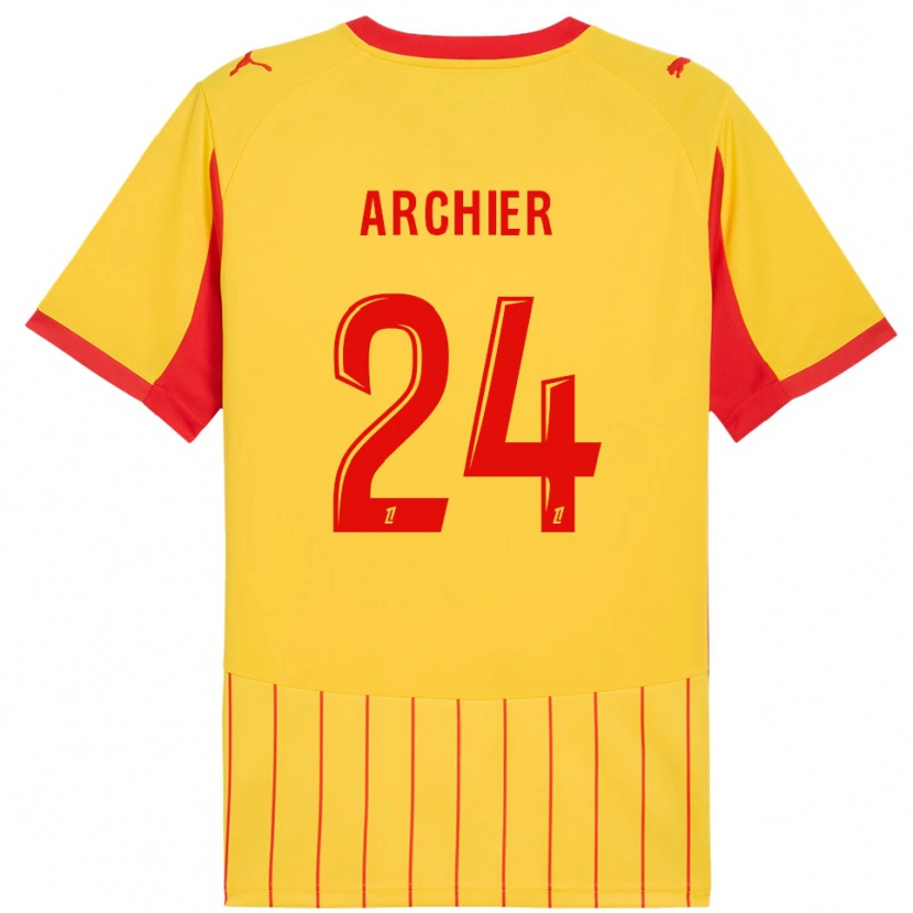 Danxen Kid Louann Archier #24 Yellow Red Home Jersey 2025/26 T-Shirt