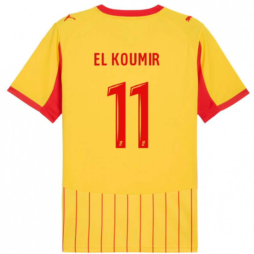 Danxen Kid Kaîna El Koumir #11 Yellow Red Home Jersey 2025/26 T-Shirt