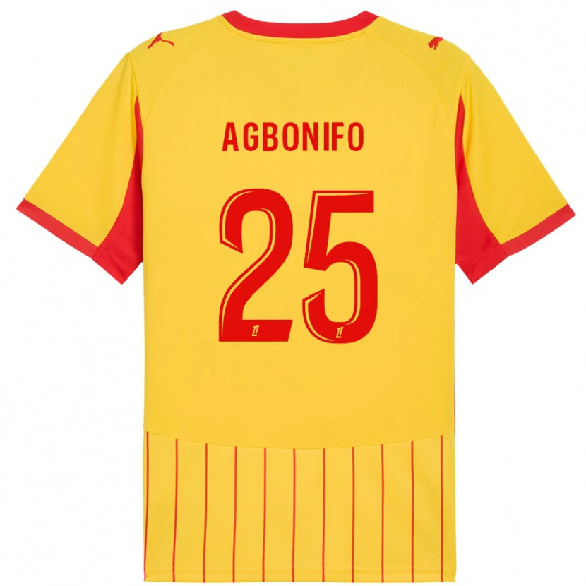 Danxen Kid Jeremy Agbonifo #25 Yellow Red Home Jersey 2025/26 T-Shirt
