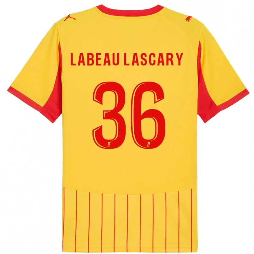 Danxen Kid Rémy Labeau Lascary #36 Yellow Red Home Jersey 2025/26 T-Shirt