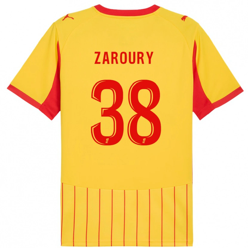 Danxen Kid Anass Zaroury #38 Yellow Red Home Jersey 2025/26 T-Shirt