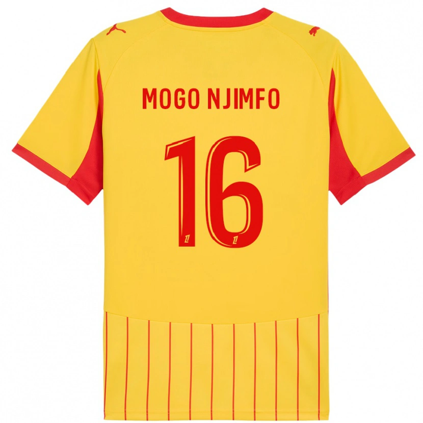 Danxen Kid Arthur Mogo Njimfo #16 Yellow Red Home Jersey 2025/26 T-Shirt