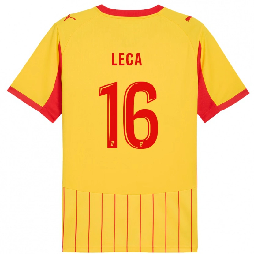 Danxen Kid Jean-Louis Leca #16 Yellow Red Home Jersey 2025/26 T-Shirt