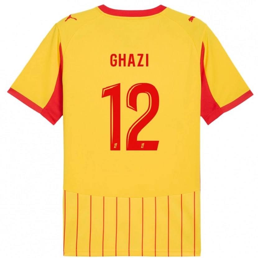 Danxen Kid Ali Ghazi #12 Yellow Red Home Jersey 2025/26 T-Shirt