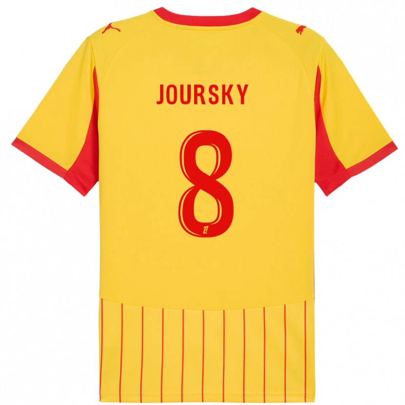 Danxen Kid Leopold Joursky #8 Yellow Red Home Jersey 2025/26 T-Shirt