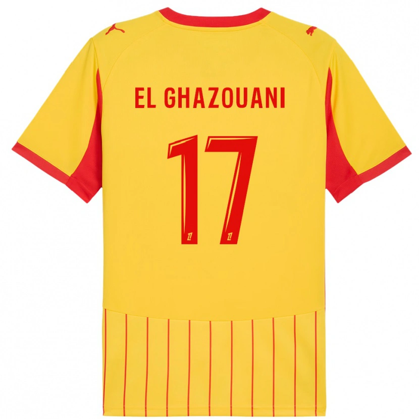 Danxen Kid Fatima El Ghazouani #17 Yellow Red Home Jersey 2025/26 T-Shirt