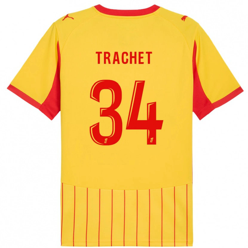 Danxen Kid Amélie Trachet #34 Yellow Red Home Jersey 2025/26 T-Shirt